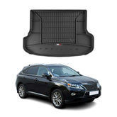 OMAC Premium Bandeja Maletero Alfombrilla para Lexus RX 450H 2008-2015 Negro TPE